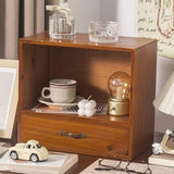 Maxbell Desktop Storage Rack Wooden 2 Layer for Action Figures Sundries Collectibles