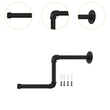 Maxbell Industrial Pipe Clothing Rack Z Shape Sturdy for Home Clothing Retail Stores