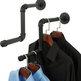 Maxbell Industrial Pipe Clothing Rack Z Shape Sturdy for Home Clothing Retail Stores