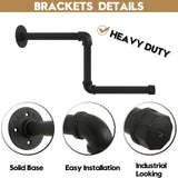 Maxbell Industrial Pipe Clothing Rack Z Shape Sturdy for Home Clothing Retail Stores