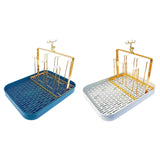 Maxbell Metal Mug Holder with Removable Draining Tray for Kitchen Sports Bottles Bar Green