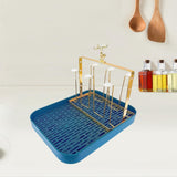 Maxbell Metal Mug Holder with Removable Draining Tray for Kitchen Sports Bottles Bar Green