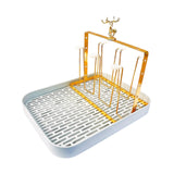 Maxbell Metal Mug Holder with Removable Draining Tray for Kitchen Sports Bottles Bar White