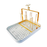 Maxbell Metal Mug Holder with Removable Draining Tray for Kitchen Sports Bottles Bar White