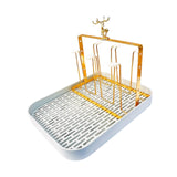 Maxbell Metal Mug Holder with Removable Draining Tray for Kitchen Sports Bottles Bar White