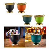 Maxbell Ice Bucket Wine Bucket Reusable Large Capacity Practical for Club Home Party black