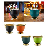 Maxbell Ice Bucket Wine Bucket Reusable Large Capacity Practical for Club Home Party black