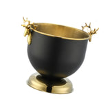 Maxbell Ice Bucket Wine Bucket Reusable Large Capacity Practical for Club Home Party black