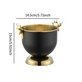 Maxbell Ice Bucket Wine Bucket Reusable Large Capacity Practical for Club Home Party black