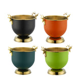 Maxbell Ice Bucket Wine Bucket Reusable Large Capacity Practical for Club Home Party black