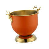Maxbell Ice Bucket Wine Bucket Reusable Large Capacity Practical for Club Home Party orange
