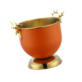 Maxbell Ice Bucket Wine Bucket Reusable Large Capacity Practical for Club Home Party orange