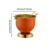 Maxbell Ice Bucket Wine Bucket Reusable Large Capacity Practical for Club Home Party orange