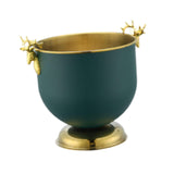 Maxbell Ice Bucket Wine Bucket Reusable Large Capacity Practical for Club Home Party dark green