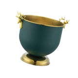 Maxbell Ice Bucket Wine Bucket Reusable Large Capacity Practical for Club Home Party dark green