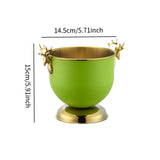 Maxbell Ice Bucket Wine Bucket Reusable Large Capacity Practical for Club Home Party light green