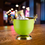 Maxbell Ice Bucket Wine Bucket Reusable Large Capacity Practical for Club Home Party light green