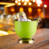 Maxbell Ice Bucket Wine Bucket Reusable Large Capacity Practical for Club Home Party light green