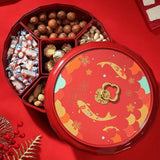 Maxbell Divided Serving Tray with Lid Serving Bowl for Home New Year Spring Festival A