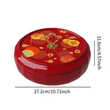Maxbell Divided Serving Tray with Lid Serving Bowl for Home New Year Spring Festival B