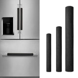 Maxbell 3x Refrigerator Handle Covers Protection for Oven Freezer Kitchen Appliances Black