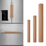 Maxbell 3x Refrigerator Handle Covers Protection for Oven Freezer Kitchen Appliances Brown