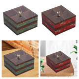 Maxbell Serving Tray 4 Grids Multifunctional Appetizer Platter for Candy and Fruits Cakes green