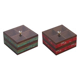 Maxbell Serving Tray 4 Grids Multifunctional Appetizer Platter for Candy and Fruits Cakes green