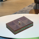 Maxbell Serving Tray Decorative Multifunctional with Lid for Candy and Sweets Chocolates green single layer