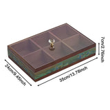 Maxbell Serving Tray Decorative Multifunctional with Lid for Candy and Sweets Chocolates green single layer