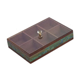 Maxbell Serving Tray Decorative Multifunctional with Lid for Candy and Sweets Chocolates green single layer