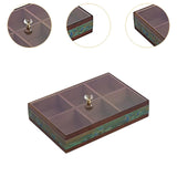 Maxbell Serving Tray Decorative Multifunctional with Lid for Candy and Sweets Chocolates green single layer