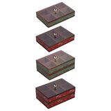 Maxbell Serving Tray Decorative Multifunctional with Lid for Candy and Sweets Chocolates green single layer
