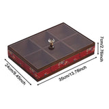 Maxbell Serving Tray Decorative Multifunctional with Lid for Candy and Sweets Chocolates red  single layer