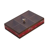 Maxbell Serving Tray Decorative Multifunctional with Lid for Candy and Sweets Chocolates red  single layer