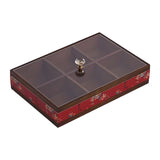 Maxbell Serving Tray Decorative Multifunctional with Lid for Candy and Sweets Chocolates red  single layer