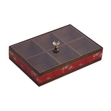 Maxbell Serving Tray Decorative Multifunctional with Lid for Candy and Sweets Chocolates red  single layer