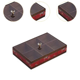 Maxbell Serving Tray Decorative Multifunctional with Lid for Candy and Sweets Chocolates red  single layer