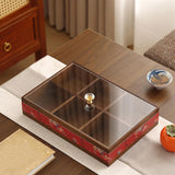Maxbell Serving Tray Decorative Multifunctional with Lid for Candy and Sweets Chocolates red  single layer