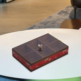 Maxbell Serving Tray Decorative Multifunctional with Lid for Candy and Sweets Chocolates red  single layer