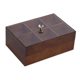 Maxbell Divided Serving Tray Portable Appetizer Platter for Chocolates Cakes Dessert 6 grid 2 layer