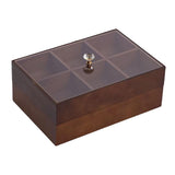Maxbell Divided Serving Tray Portable Appetizer Platter for Chocolates Cakes Dessert 6 grid 2 layer