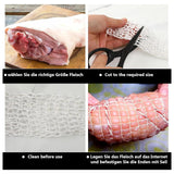 Maxbell 2x Meat Netting Roll Elastic 16 Hole Sausage Making Net for BBQ Beef Cooking