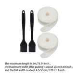 Maxbell 2x Meat Netting Roll Elastic 16 Hole Sausage Making Net for BBQ Beef Cooking