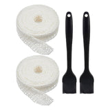 Maxbell 2x Meat Netting Roll Elastic 16 Hole Sausage Making Net for BBQ Beef Cooking