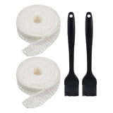 Maxbell 2x Meat Netting Roll Elastic 16 Hole Sausage Making Net for BBQ Beef Cooking