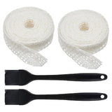 Maxbell 2x Meat Netting Roll Elastic 16 Hole Sausage Making Net for BBQ Beef Cooking