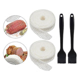 Maxbell 2x Meat Netting Roll Elastic 16 Hole Sausage Making Net for BBQ Beef Cooking