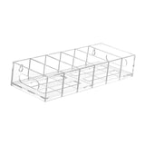 Maxbell Tumbler Lid Organizer Multiuse 6 Compartments for Household Tabletop Cabinet