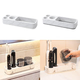 Maxbell Toothbrush Holder for Bathroom Electric Toothbrush Shelf Rack for Home Hotel White